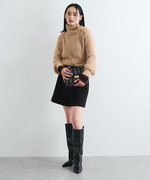 VIS(ビス)の「メタルボタンニットプルオーバー(ニット/セーター・レディース・オフホワイト/ベージュ系その他/ライトグリーン・FREE)」の8枚目の写真