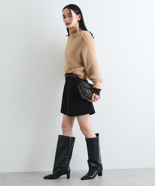 VIS(ビス)の「メタルボタンニットプルオーバー(ニット/セーター・レディース・オフホワイト/ベージュ系その他/ライトグリーン・FREE)」の7枚目の写真