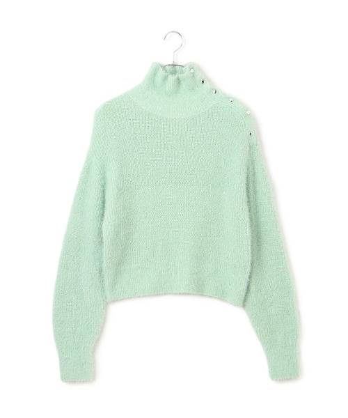 VIS(ビス)の「メタルボタンニットプルオーバー(ニット/セーター・レディース・オフホワイト/ベージュ系その他/ライトグリーン・FREE)」の20枚目の写真