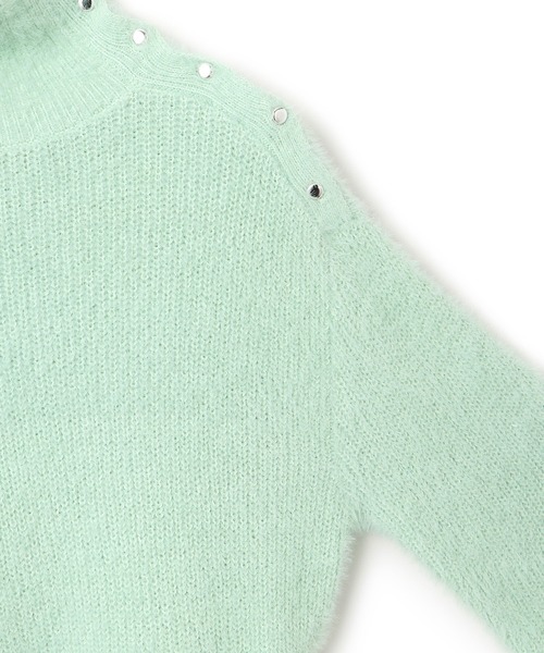 VIS(ビス)の「メタルボタンニットプルオーバー(ニット/セーター・レディース・オフホワイト/ベージュ系その他/ライトグリーン・FREE)」の16枚目の写真