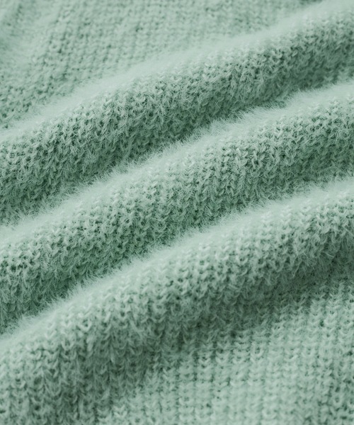 VIS(ビス)の「メタルボタンニットプルオーバー(ニット/セーター・レディース・オフホワイト/ベージュ系その他/ライトグリーン・FREE)」の11枚目の写真