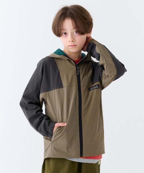 KRIFF MAYER Kid's Collection（クリフメイヤーキッズコレクション）の「クリーネスアクティブマンパ（マウンテンパーカー・キッズ・オリーブ/アイボリー/グレイッシュベージュ/チャコール/カラフル・150/140/130/120/170/160）」の8枚目の写真