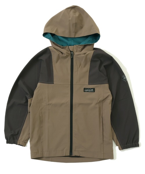 KRIFF MAYER Kid's Collection（クリフメイヤーキッズコレクション）の「クリーネスアクティブマンパ（マウンテンパーカー・キッズ・オリーブ/アイボリー/グレイッシュベージュ/チャコール/カラフル・150/140/130/120/170/160）」の16枚目の写真