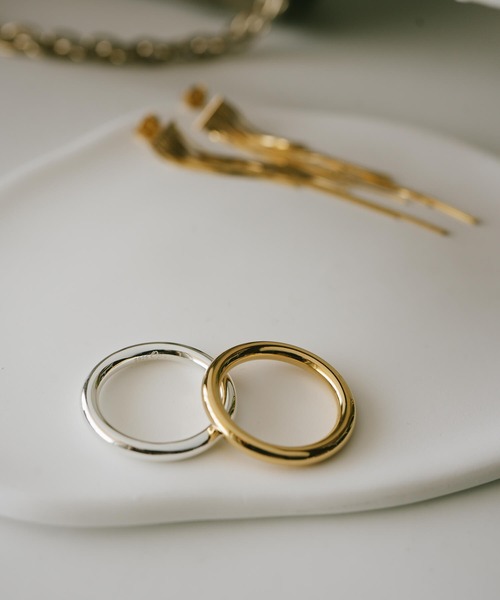 Ops.（オプス）の「リング シルバー925 指輪 レディース 金属アレルギー対応【AUREOLA アウレオラ3mm】（リング・レディース・イエローゴールド/シルバー・15号/13号/11号/9号/7号）」の3枚目の写真