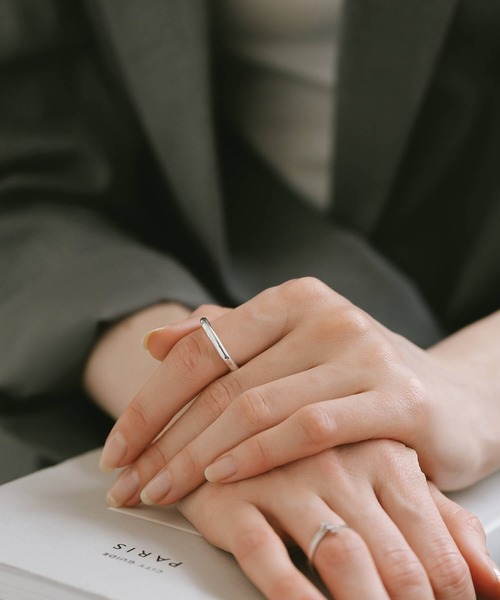 Ops.（オプス）の「リング シルバー925 指輪 レディース 金属アレルギー対応【AUREOLA アウレオラ3mm】（リング・レディース・イエローゴールド/シルバー・15号/13号/11号/9号/7号）」の6枚目の写真