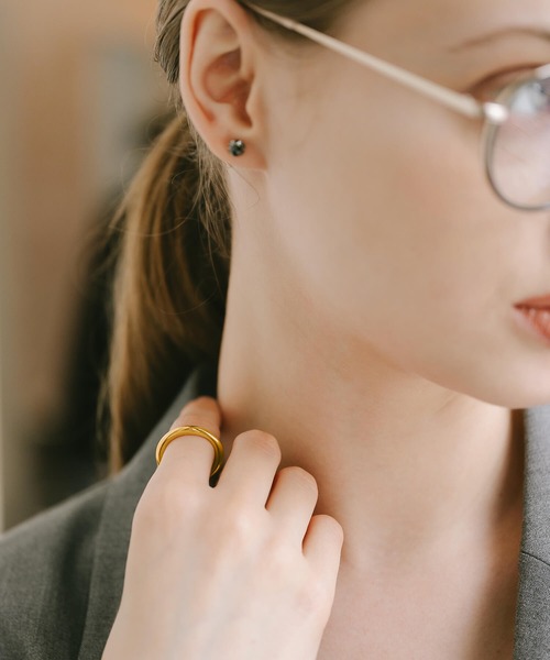 Ops.（オプス）の「リング シルバー925 指輪 レディース 金属アレルギー対応【AUREOLA アウレオラ3mm】（リング・レディース・イエローゴールド/シルバー・15号/13号/11号/9号/7号）」の9枚目の写真