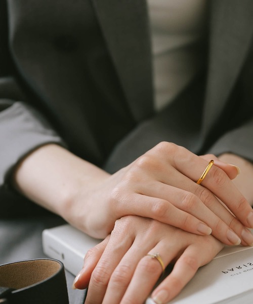 Ops.（オプス）の「リング シルバー925 指輪 レディース 金属アレルギー対応【AUREOLA アウレオラ3mm】（リング・レディース・イエローゴールド/シルバー・15号/13号/11号/9号/7号）」の10枚目の写真