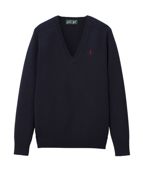 EASTBOY(イーストボーイ)の「セーター 綿 7G 通学 ニット 女子 制服 学生服 中学生 高校生 スクール(ニット/セーター・キッズ・オフホワイト/ブラック/ライトグレー/ネイビー・7号/9号/11号/13号)」の12枚目の写真