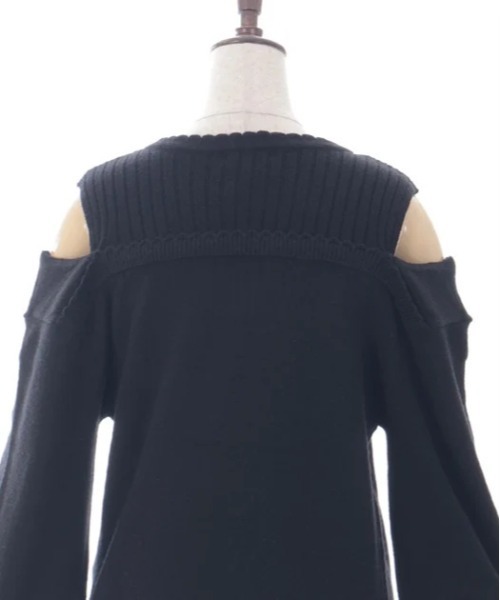 axes femme(アクシーズファム)の「レイヤード風ニット(ニット/セーター・レディース・ピンク/キナリ/ブラック・FREE)」の15枚目の写真