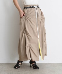 ランダムギャザー Wジップスカート