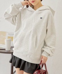 ルーズロゴフードスウェット
