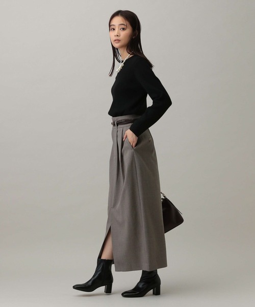 GLOBAL WORK（グローバルワーク）の「MATINEE LINE/リブクルーネックプルオーバー/288700（ニット/セーター・レディース・ブラック/アイボリー/グレー/マスタード・MEDIUM/LARGE）」の16枚目の写真