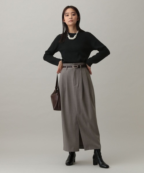 GLOBAL WORK（グローバルワーク）の「MATINEE LINE/リブクルーネックプルオーバー/288700（ニット/セーター・レディース・ブラック/アイボリー/グレー/マスタード・MEDIUM/LARGE）」の17枚目の写真
