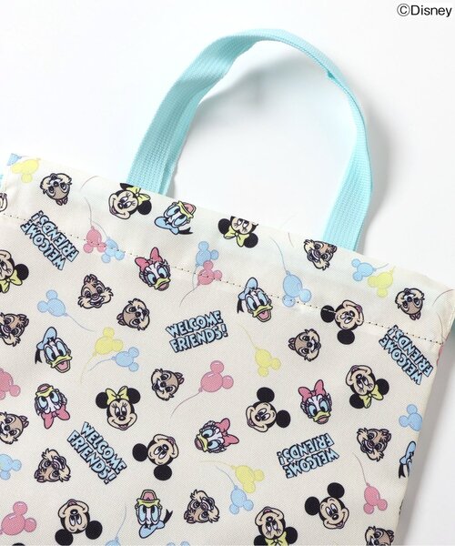 ミッキー&フレンズ】総柄縦型巾着（ポーチ）｜Disney