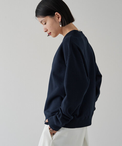 russet（ラシット）の「[日本製] スウェットカーディガン(CF-205)（Tシャツ/カットソー・レディース・グレー/ネイビー・FREE）」の4枚目の写真