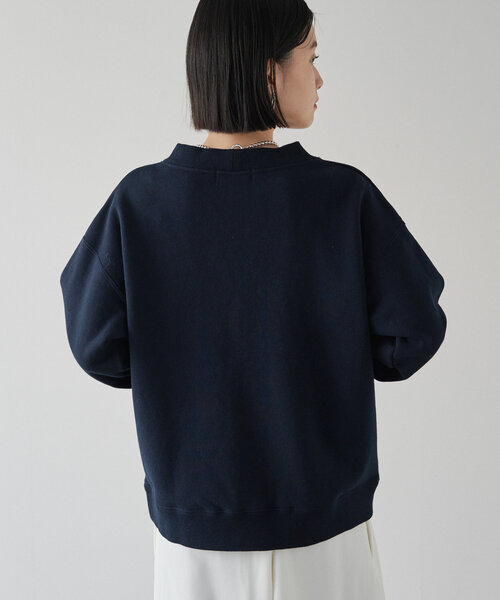 russet（ラシット）の「[日本製] スウェットカーディガン(CF-205)（Tシャツ/カットソー・レディース・グレー/ネイビー・FREE）」の5枚目の写真
