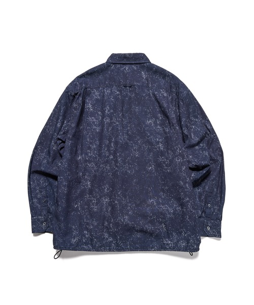 uniform experiment(ユニフォームエクスペリメント)の「INDIGO PRINT DRAWCORD SHIRT(シャツ/ブラウス・メンズ・ネイビー/ホワイト・1/2/3/4)」の8枚目の写真
