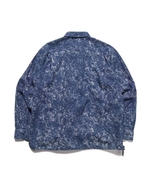 INDIGO PRINT DRAWCORD SHIRT（シャツ/ブラウス）｜uniform