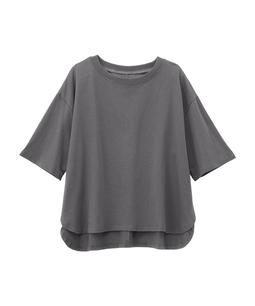 スカーラ　SUKALA QDTechラウンドヘムTシャツ　チャコール　LLサイズ スカーラ SUKALA QDTechラウンドヘムTシャツ チャコール LL