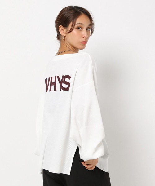 HEREIAM（ヘレイアム）の「【HEREIAM】ワッフルオフショルプルオーバー（Tシャツ/カットソー・レディース・ベージュ/ライトグレー/オフホワイト・FREE）」の18枚目の写真