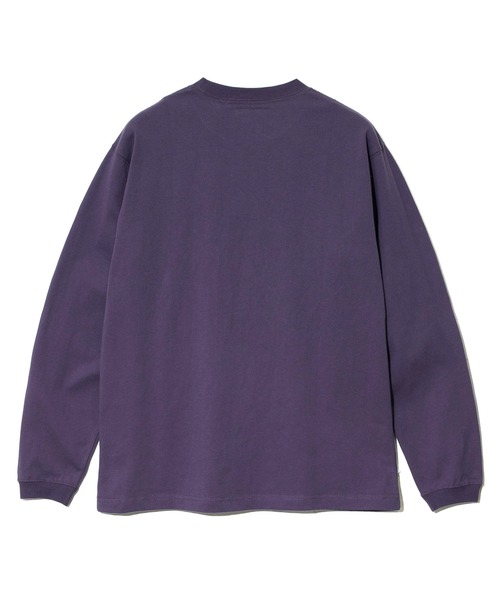 go slow caravan（ゴースローキャラバン）の「USA/C イワナ猫 ロングスリーブ TEE（Tシャツ/カットソー・メンズ・ホワイト/バイオレット・LARGE/MEDIUM/SMALL/X-LARGE）」の10枚目の写真