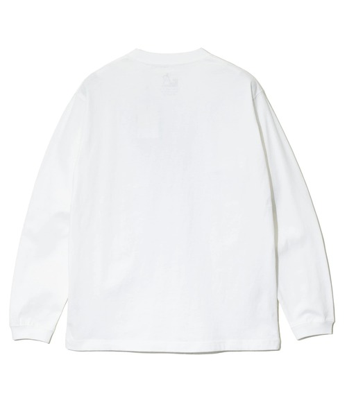 go slow caravan（ゴースローキャラバン）の「USA/C イワナ猫 ロングスリーブ TEE（Tシャツ/カットソー・メンズ・ホワイト/バイオレット・LARGE/MEDIUM/SMALL/X-LARGE）」の13枚目の写真