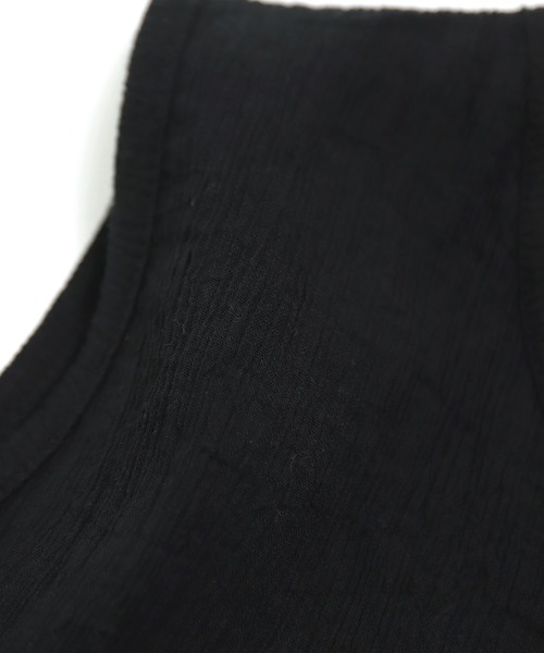 prit（プリット）の「[prit]  クレープロッキーバル ラウンドヘムノースリーブ（Tシャツ/カットソー・レディース・ホワイト/ブラック/ブラウン・FREE）」の18枚目の写真