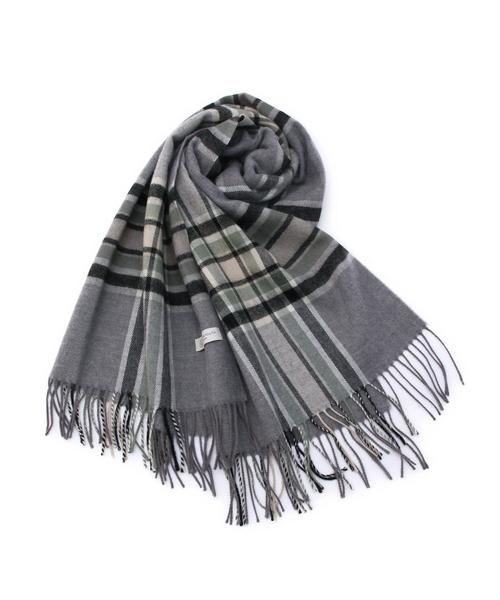 BEAUTY&YOUTH UNITED ARROWS(ビューティーアンドユースユナイテッドアローズ)の「BY チェックストール◆(ストール/ショール・レディース・ホワイト/グレー/ダークグリーン/ブラック/ライトグレー・フリー)」の9枚目の写真