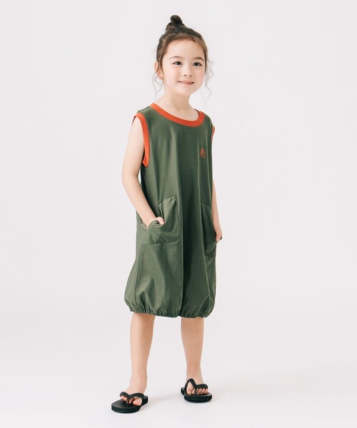 B:MING by BEAMS（ビーミングバイビームス）の「水陸両用 ワンピース 2025SS（100～140cm）（ワンピース・キッズ・カーキ/オリーブ・110/120/100/130/140）」の14枚目の写真