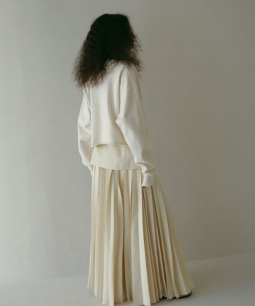 ETRE TOKYO（エトレトウキョウ）の「ショートスウェットシャツ（スウェット・レディース・ネイビー/オフホワイト/ピンク・FREE）」の11枚目の写真