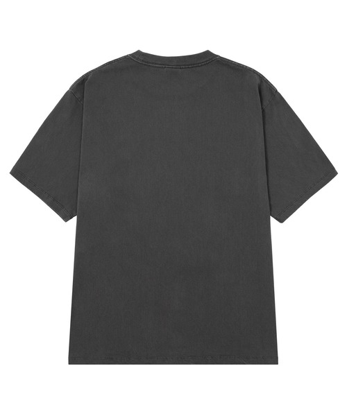 HUF(ハフ)の「TOTAL ECLIPSE WASHED EMB TEE / HUF ハフ 刺繍ロゴ Tシャツ(Tシャツ/カットソー・メンズ・ブラック/ホワイト/ライトブルー・LARGE/MEDIUM/SMALL/XX-LARGE/X-LARGE)」の5枚目の写真