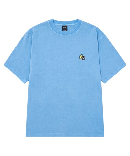HUF(ハフ)の「TOTAL ECLIPSE WASHED EMB TEE / HUF ハフ 刺繍ロゴ Tシャツ(Tシャツ/カットソー・メンズ・ブラック/ホワイト/ライトブルー・LARGE/MEDIUM/SMALL/XX-LARGE/X-LARGE)」の12枚目の写真