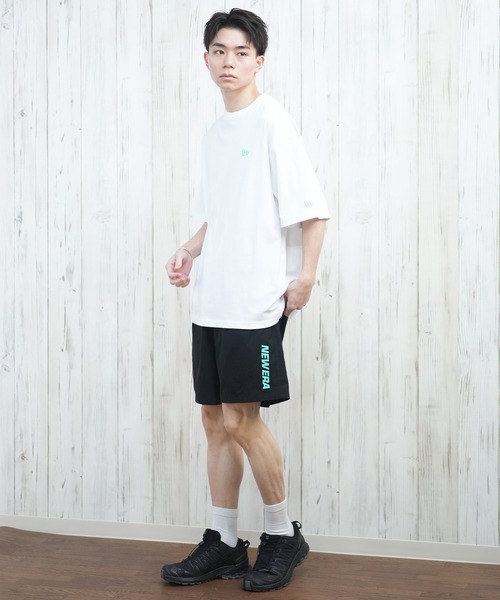 NEW ERA（ニューエラ）の「【ムラサキスポーツ限定】NEW ERA/ニューエラ 半袖Tシャツ バックプリント 速乾 14670947/14670948/14670949（Tシャツ/カットソー・メンズ・ブラック/ホワイト/ブラック×グリーン・M/L/XL/XXL）」の9枚目の写真