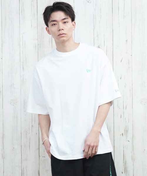 NEW ERA（ニューエラ）の「【ムラサキスポーツ限定】NEW ERA/ニューエラ 半袖Tシャツ バックプリント 速乾 14670947/14670948/14670949（Tシャツ/カットソー・メンズ・ブラック/ホワイト/ブラック×グリーン・M/L/XL/XXL）」の4枚目の写真