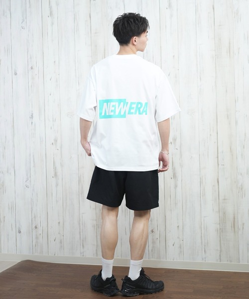 NEW ERA（ニューエラ）の「【ムラサキスポーツ限定】NEW ERA/ニューエラ 半袖Tシャツ バックプリント 速乾 14670947/14670948/14670949（Tシャツ/カットソー・メンズ・ブラック/ホワイト/ブラック×グリーン・M/L/XL/XXL）」の10枚目の写真