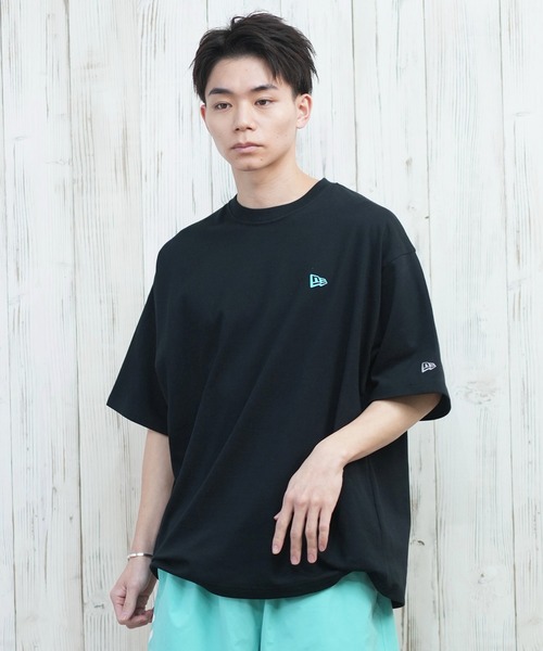 NEW ERA（ニューエラ）の「【ムラサキスポーツ限定】NEW ERA/ニューエラ 半袖Tシャツ バックプリント 速乾 14670947/14670948/14670949（Tシャツ/カットソー・メンズ・ブラック/ホワイト/ブラック×グリーン・M/L/XL/XXL）」の18枚目の写真