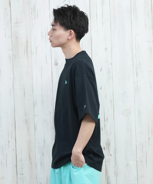 NEW ERA（ニューエラ）の「【ムラサキスポーツ限定】NEW ERA/ニューエラ 半袖Tシャツ バックプリント 速乾 14670947/14670948/14670949（Tシャツ/カットソー・メンズ・ブラック/ホワイト/ブラック×グリーン・M/L/XL/XXL）」の19枚目の写真