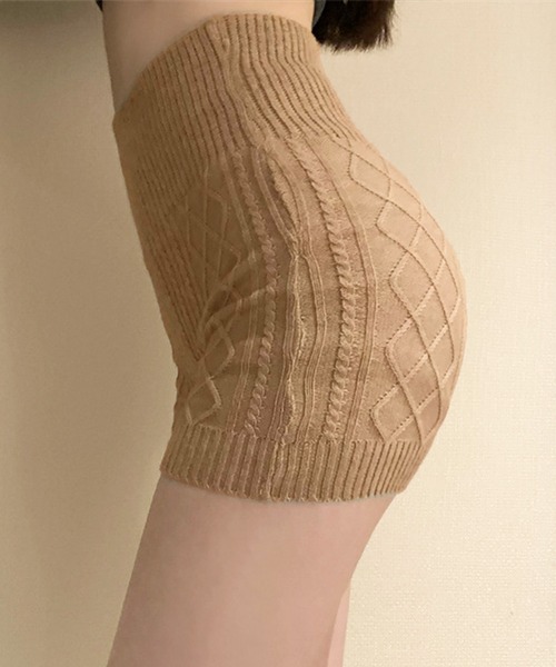 IRADOWL(アイラドール)の「温活ニットインナーパンツ(その他パンツ・レディース・アイボリー/ベージュ/ブラウン/グレー/ブラック・FREE)」の6枚目の写真