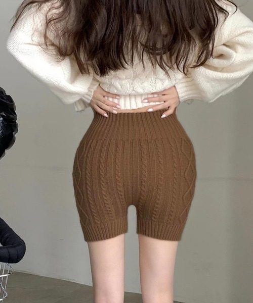 IRADOWL(アイラドール)の「温活ニットインナーパンツ(その他パンツ・レディース・アイボリー/ベージュ/ブラウン/グレー/ブラック・FREE)」の13枚目の写真