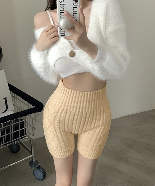 IRADOWL(アイラドール)の「温活ニットインナーパンツ(その他パンツ・レディース・アイボリー/ベージュ/ブラウン/グレー/ブラック・FREE)」の16枚目の写真