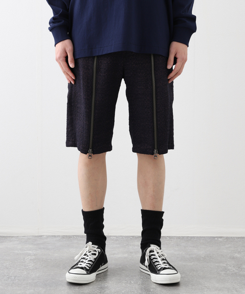 DAIRIKU / Tweed A-11 Half Pants /S/ウール/ネイビー/24AW TW-5 DAIRIKU（ダイリク）の「【DAIRIKU / ダイリク】Tweed A-11 Half Pants