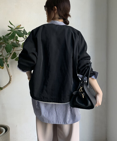 DouDou（ドゥドゥ）の「【WEB限定】ドルマンスリーブブルゾン（その他アウター・レディース・アイボリー/ブラック/グレー・FREE）」の20枚目の写真