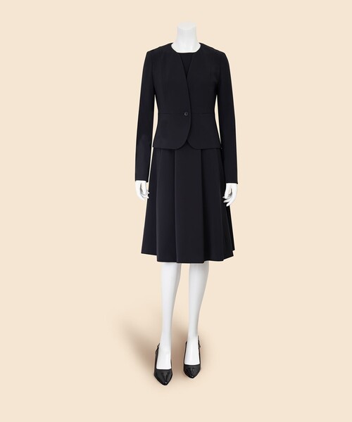 BROOKS BROTHERS(ブルックスブラザーズ)の「ダブルクロス ストレッチ ノーカラージャケット(ノーカラージャケット・レディース・ネイビー・6/4/2/0/8)」の7枚目の写真