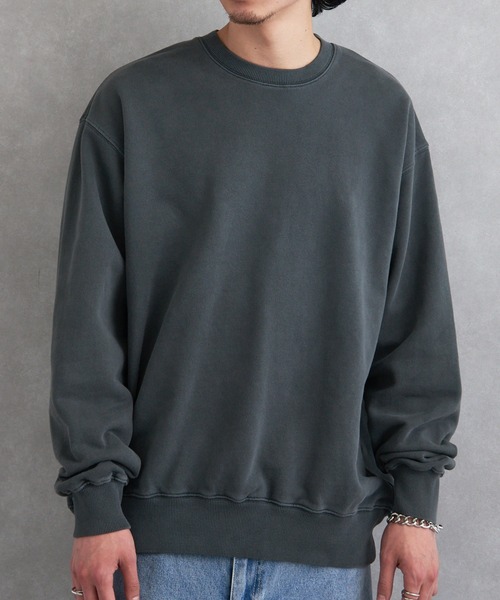 MAGASIN DE MODE Brew(マガジンデモードブリュー)の「【MAGASIN DE MODE Brew】ピグメントスウェットシャツ(スウェット・メンズ・ブラック/ネイビー/ナチュラル・XL/M/L)」の4枚目の写真
