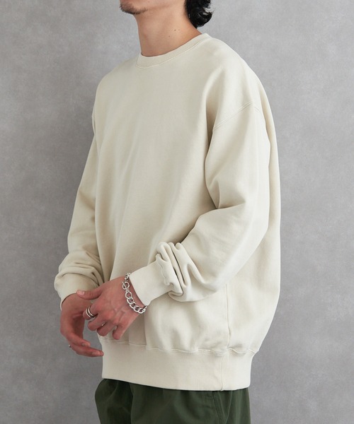 MAGASIN DE MODE Brew(マガジンデモードブリュー)の「【MAGASIN DE MODE Brew】ピグメントスウェットシャツ(スウェット・メンズ・ブラック/ネイビー/ナチュラル・XL/M/L)」の9枚目の写真