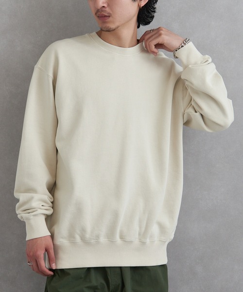 MAGASIN DE MODE Brew(マガジンデモードブリュー)の「【MAGASIN DE MODE Brew】ピグメントスウェットシャツ(スウェット・メンズ・ブラック/ネイビー/ナチュラル・XL/M/L)」の8枚目の写真
