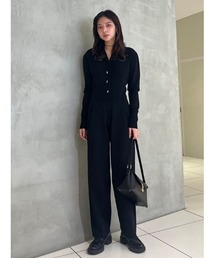 THROW by SLY（スローバイスライ）の「THROW KNIT JUMPSUITS ニット