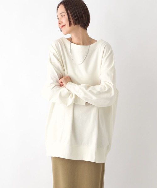 LEPSIM（レプシィム）の「2WAYオフショルプルオーバー　320066（Tシャツ/カットソー・レディース・チャコールグレー/オフホワイト/ピンク・FREE）」の6枚目の写真
