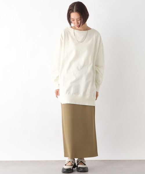 LEPSIM（レプシィム）の「2WAYオフショルプルオーバー　320066（Tシャツ/カットソー・レディース・チャコールグレー/オフホワイト/ピンク・FREE）」の7枚目の写真