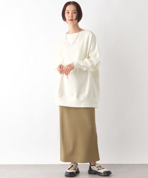 LEPSIM（レプシィム）の「2WAYオフショルプルオーバー　320066（Tシャツ/カットソー・レディース・チャコールグレー/オフホワイト/ピンク・FREE）」の8枚目の写真